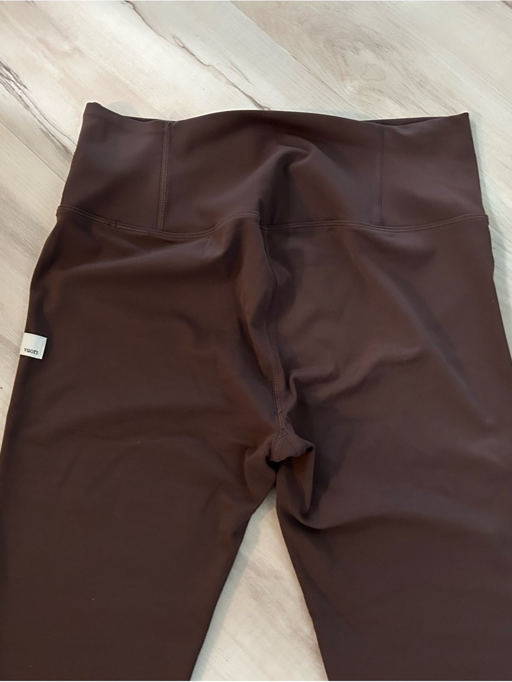 Vuori AllTheFeels Leggings Sz L VW4018 Brown High Rise Yoga Pilates Athleisure - Picture 12 of 14